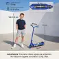 Patinete Eléctrico para Niños con Luces LED Acelerador de Pulgar y Ruedas sin Pinchazos Velocidad de hasta 10 km/h Azul Patinete Eléctrico para Niños con Luces LED Acelerador de Pulgar y Ruedas sin Pinchazos Velocidad de hasta 10 km/h Azul