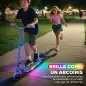 Patinete Eléctrico para Niños con Luces LED Acelerador de Pulgar y Ruedas sin Pinchazos Velocidad de hasta 10 km/h Azul Patinete Eléctrico para Niños con Luces LED Acelerador de Pulgar y Ruedas sin Pinchazos Velocidad de hasta 10 km/h Azul