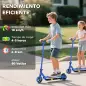 Patinete Eléctrico para Niños con Luces LED Acelerador de Pulgar y Ruedas sin Pinchazos Velocidad de hasta 10 km/h Azul Patinete Eléctrico para Niños con Luces LED Acelerador de Pulgar y Ruedas sin Pinchazos Velocidad de hasta 10 km/h Azul