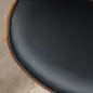 Silla de Oficina con Ruedas Silla de Escritorio Tapizada en PU con Asiento Ancho y Curvado Altura Ajustable Negro Silla de Oficina con Ruedas Silla de Escritorio Tapizada en PU con Asiento Ancho y Curvado Altura Ajustable Negro
