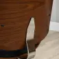 Silla de Oficina con Ruedas Silla de Escritorio Tapizada en PU con Asiento Ancho y Curvado Altura Ajustable Negro Silla de Oficina con Ruedas Silla de Escritorio Tapizada en PU con Asiento Ancho y Curvado Altura Ajustable Negro