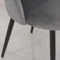 Conjunto de 2 sillas de Comedor Silla de Cocina Terciopelo Patas metal Gris 52x54x79 cm Conjunto de 2 sillas de Comedor Silla de Cocina Terciopelo Patas metal Gris 52x54x79 cm