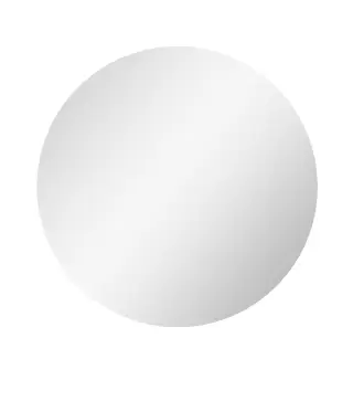 Espejo redondo luminoso LED de baño 60 cm mural con iluminación interruptor táctil sistema antivaho 29 W Gris