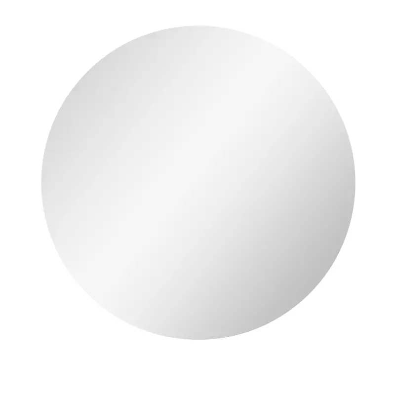 Espejo redondo luminoso LED de baño 60 cm mural con iluminación interruptor táctil sistema antivaho 29 W Gris
