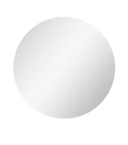 Espejo redondo luminoso LED de baño 60 cm mural con iluminación interruptor táctil sistema antivaho 29 W Gris