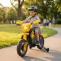Moto Eléctrica para Niños con Ruedas de Apoyo Desmontables Faros y Música para Niños 3-6 Años Amarillo Moto Eléctrica para Niños con Ruedas de Apoyo Desmontables Faros y Música para Niños 3-6 Años Amarillo