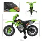 Moto Eléctrica para Niños con Ruedas de Apoyo Desmontables Faros y Música para Niños 3-6 Años Verde Moto Eléctrica para Niños con Ruedas de Apoyo Desmontables Faros y Música para Niños 3-6 Años Verde
