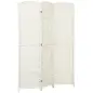 Separador de Ambientes de 3 Paneles Biombo Plegable 135x180 cm Pantalla de Privacidad de Polipropileno Blanco