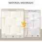 Separador de Ambientes de 3 Paneles Biombo Plegable 135x180 cm Pantalla de Privacidad de Polipropileno Blanco