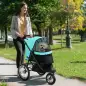 Carrito para perros, cochecito para mascotas para perros y gatos pequeños, con cesta de almacenamiento, diseño plegable de un so Carrito para perros, cochecito para mascotas para perros y gatos pequeños, con cesta de almacenamiento, diseño plegable de un so