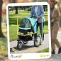 Carrito para perros, cochecito para mascotas para perros y gatos pequeños, con cesta de almacenamiento, diseño plegable de un so Carrito para perros, cochecito para mascotas para perros y gatos pequeños, con cesta de almacenamiento, diseño plegable de un so