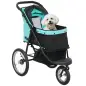 Carrito para perros, cochecito para mascotas para perros y gatos pequeños, con cesta de almacenamiento, diseño plegable de un so Carrito para perros, cochecito para mascotas para perros y gatos pequeños, con cesta de almacenamiento, diseño plegable de un so