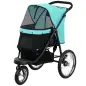 Carrito para perros, cochecito para mascotas para perros y gatos pequeños, con cesta de almacenamiento, diseño plegable de un so Carrito para perros, cochecito para mascotas para perros y gatos pequeños, con cesta de almacenamiento, diseño plegable de un so