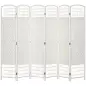 Biombo Separador de Ambientes de 6 Paneles Plegable de Cuerda de Papel 160x170cm Decoración para Dormitorio Blanco Biombo Separador de Ambientes de 6 Paneles Plegable de Cuerda de Papel 160x170cm Decoración para Dormitorio Blanco