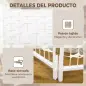 Biombo Separador de Ambientes de 6 Paneles Plegable de Cuerda de Papel 160x170cm Decoración para Dormitorio Blanco Biombo Separador de Ambientes de 6 Paneles Plegable de Cuerda de Papel 160x170cm Decoración para Dormitorio Blanco