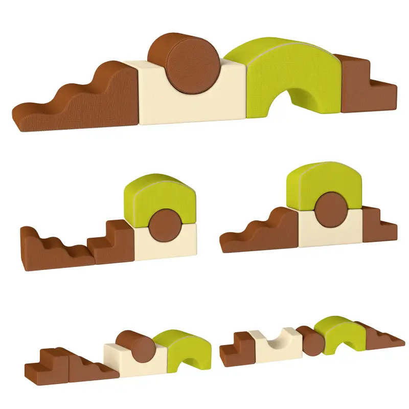 Juego de 5 Bloques de Espuma para Niños Bloques de Psicomotricidad con Base Antideslizante Funda Extraíble 3-6 Años Juego de 5 Bloques de Espuma para Niños Bloques de Psicomotricidad con Base Antideslizante Funda Extraíble 3-6 Años