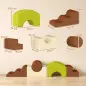 Juego de 5 Bloques de Espuma para Niños Bloques de Psicomotricidad con Base Antideslizante Funda Extraíble 3-6 Años Juego de 5 Bloques de Espuma para Niños Bloques de Psicomotricidad con Base Antideslizante Funda Extraíble 3-6 Años