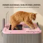 Arenero para Gatos Cubierto M con Tapa Abatible Salida Superior Pala Bolsas Desodorantes Fácil de Limpiar Rosa Arenero para Gatos Cubierto M con Tapa Abatible Salida Superior Pala Bolsas Desodorantes Fácil de Limpiar Rosa