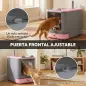 Arenero para Gatos Cubierto M con Tapa Abatible Salida Superior Pala Bolsas Desodorantes Fácil de Limpiar Rosa Arenero para Gatos Cubierto M con Tapa Abatible Salida Superior Pala Bolsas Desodorantes Fácil de Limpiar Rosa