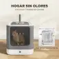 Arenero para Gatos Cubierto M con Tapa Abatible Salida Superior Pala Bolsas Desodorantes Fácil de Limpiar Blanco Arenero para Gatos Cubierto M con Tapa Abatible Salida Superior Pala Bolsas Desodorantes Fácil de Limpiar Blanco