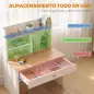 Escritorio Infantil con Estante 3 Compartimentos Abiertos y Cajón para Estudio Entrada 3-8 Años 80x50x100 cm Blanco Escritorio Infantil con Estante 3 Compartimentos Abiertos y Cajón para Estudio Entrada 3-8 Años 80x50x100 cm Blanco