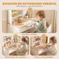 Escritorio Infantil con Estante 3 Compartimentos Abiertos y Cajón para Estudio Entrada 3-8 Años 80x50x100 cm Blanco Escritorio Infantil con Estante 3 Compartimentos Abiertos y Cajón para Estudio Entrada 3-8 Años 80x50x100 cm Blanco