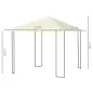 Cenador de Jardín 3x3x2,6 m Pabellón de Exterior Gazebo con Marco de Acero y 8 Orificios de Drenaje Impermeable para Patio Crema Cenador de Jardín 3x3x2,6 m Pabellón de Exterior Gazebo con Marco de Acero y 8 Orificios de Drenaje Impermeable para Patio Crema