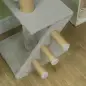 Árbol para Gatos de Suelo a Techo de 225-255 cm con Altura Ajustable Múltiples Plataformas Escalera Bola Colgante Gris