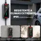 Cable de Carga Coche Eléctrico Tipo 2 3,7kW 5m 6-16A Temporizador 1-12h Enchufe Schuko Pantalla LCD IP65 de Pared Bolsa