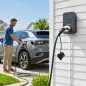 Cable de Carga Coche Eléctrico Tipo 2, 22kW 32A Modo 3 Trifásico 5m con IP65 Paño de Limpieza y Bolsa para EV y PHEV