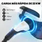 Cable de Carga Coche Eléctrico Tipo 2, 22kW 32A Modo 3 Trifásico 5m con IP65 Paño de Limpieza y Bolsa para EV y PHEV