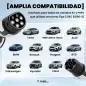 Cable de Carga Coche Eléctrico Tipo 2, 22kW 32A Modo 3 Trifásico 5m con IP65 Paño de Limpieza y Bolsa para EV y PHEV