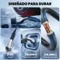 Cable de Carga Coche Eléctrico Tipo 2, 22kW 32A Modo 3 Trifásico 5m con IP65 Paño de Limpieza y Bolsa para EV y PHEV