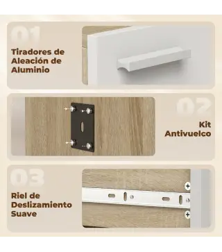 Recibidor de Entrada con Espejo Zapatero Abatible Asiento Cajón Mesa Pequeña 61x30x170 cm Blanco