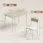 Juego de Mesa y Sillas de Comedor 5 Piezas Mesa de Cocina Rectangular con 4 Sillas Acolchadas 106x66x75 cm Roble Juego de Mesa y Sillas de Comedor 5 Piezas Mesa de Cocina Rectangular con 4 Sillas Acolchadas 106x66x75 cm Roble