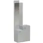 Recibidor de Entrada con Espejo Zapatero Abatible Asiento Cajón Mesa Pequeña 61x30x170 cm Gris Recibidor de Entrada con Espejo Zapatero Abatible Asiento Cajón Mesa Pequeña 61x30x170 cm Gris