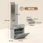 Recibidor de Entrada con Espejo Zapatero Abatible Asiento Cajón Mesa Pequeña 61x30x170 cm Gris Recibidor de Entrada con Espejo Zapatero Abatible Asiento Cajón Mesa Pequeña 61x30x170 cm Gris