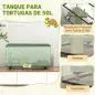 Acuario para Tortugas 50L Terrario de Tortugas Pequeñas con Plataforma Rampa 60x30x32 cm Transparente Acuario para Tortugas 50L Terrario de Tortugas Pequeñas con Plataforma Rampa 60x30x32 cm Transparente
