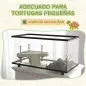 Acuario para Tortugas 50L Terrario de Tortugas Pequeñas con Plataforma Rampa 60x30x32 cm Transparente Acuario para Tortugas 50L Terrario de Tortugas Pequeñas con Plataforma Rampa 60x30x32 cm Transparente