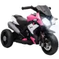 Moto Eléctrica para Niños con 3 Ruedas Pedal Faro LED Música y Bocina para Niños de 3 a 5 Años Rosa Moto Eléctrica para Niños con 3 Ruedas Pedal Faro LED Música y Bocina para Niños de 3 a 5 Años Rosa