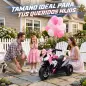 Moto Eléctrica para Niños con 3 Ruedas Pedal Faro LED Música y Bocina para Niños de 3 a 5 Años Rosa Moto Eléctrica para Niños con 3 Ruedas Pedal Faro LED Música y Bocina para Niños de 3 a 5 Años Rosa