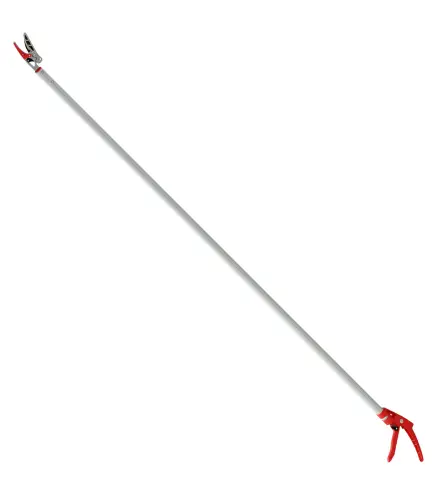 Tijeras de Podar de Jardín 180 cm con Mango de Aluminio Ligero y Resistente Cuchilla Metálica para Poda de Ramas Altas