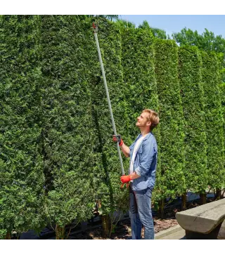 Tijeras de Podar de Jardín 180 cm con Mango de Aluminio Ligero y Resistente Cuchilla Metálica para Poda de Ramas Altas