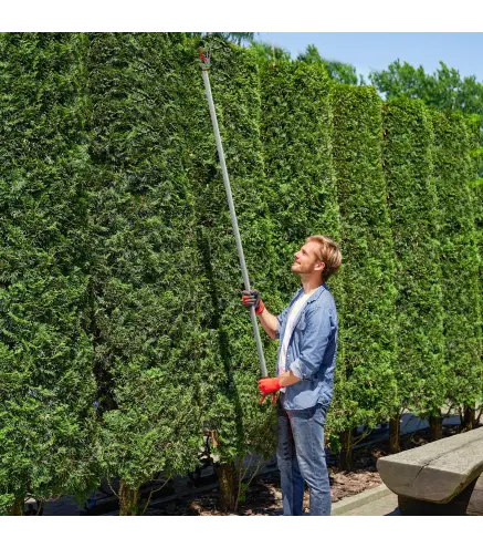 Tijeras de Podar de Jardín 180 cm con Mango de Aluminio Ligero y Resistente Cuchilla Metálica para Poda de Ramas Altas