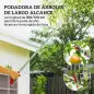 Tijeras de Podar de Jardín 180 cm con Mango de Aluminio Ligero y Resistente Cuchilla Metálica para Poda de Ramas Altas Tijeras de Podar de Jardín 180 cm con Mango de Aluminio Ligero y Resistente Cuchilla Metálica para Poda de Ramas Altas