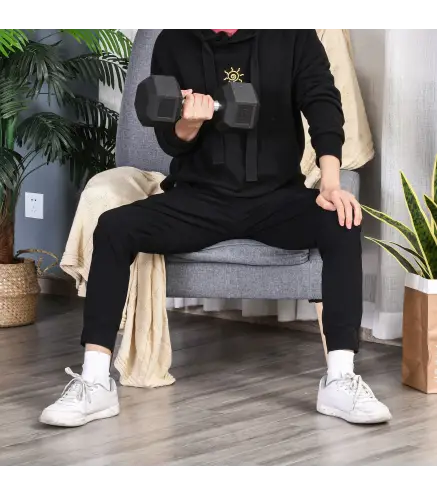 Mancuerna Hexagonal 12,5 kg de Hierro Fundido Pesas de Acero Recubiertas de Goma para Entrenamiento en Casa Gimnasio