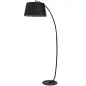 Lámpara de Pie Arco con Pantalla de Tela para Salón con Casquillo E27 (Bombilla no Incluida) Interruptor de Pedal Negro Lámpara de Pie Arco con Pantalla de Tela para Salón con Casquillo E27 (Bombilla no Incluida) Interruptor de Pedal Negro