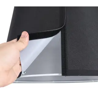 Lámpara de Pie Arco con Pantalla de Tela para Salón con Casquillo E27 (Bombilla no Incluida) Interruptor de Pedal Negro
