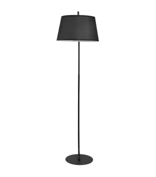 Lámpara de Pie Arco con Pantalla de Tela para Salón con Casquillo E27 (Bombilla no Incluida) Interruptor de Pedal Negro