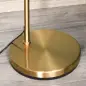 Lámpara de Pie con Pantalla de Tela Lámpara de Pie para Salón con Casquillo E27 (Bombilla no Incluida) Dorado y Blanco
